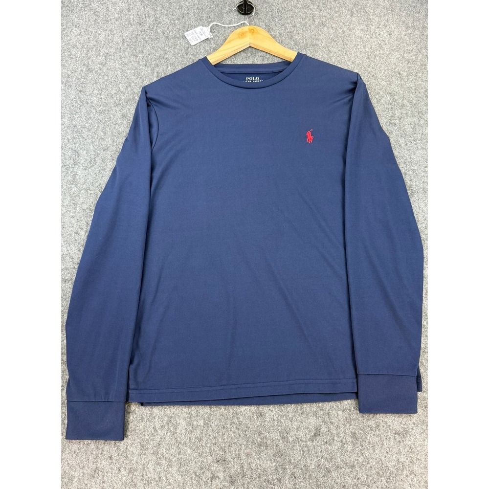 Polo Ralph Lauren Performance Shirt Mens Medium Navy Long Sleeve EPO